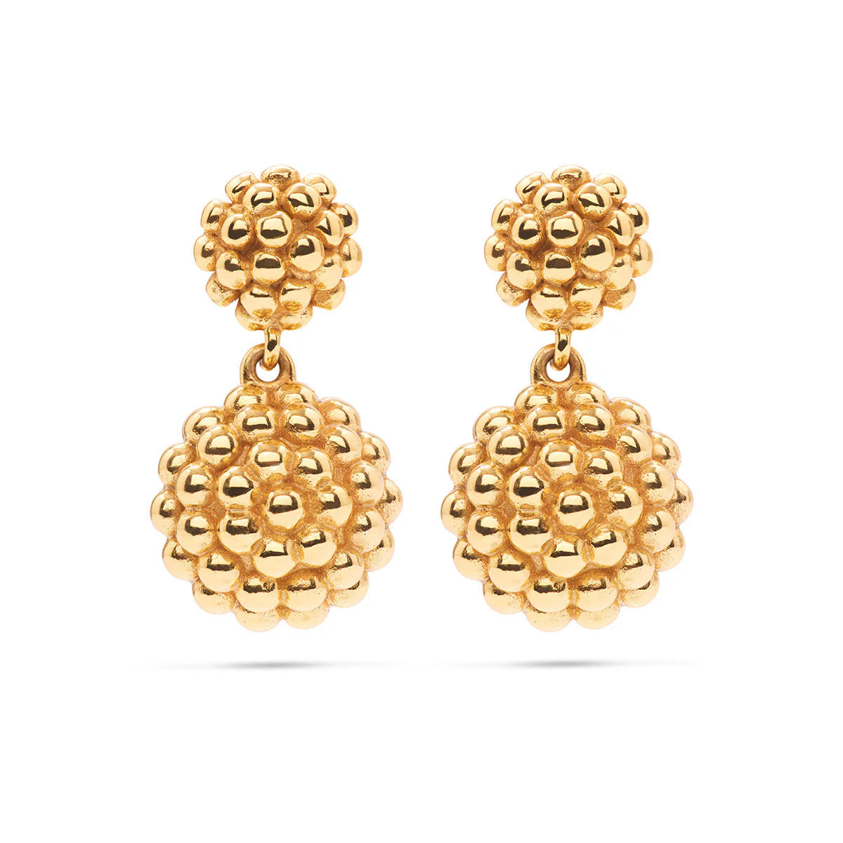 Capucine De Wulf Berry Double Drop Earrings in Gold