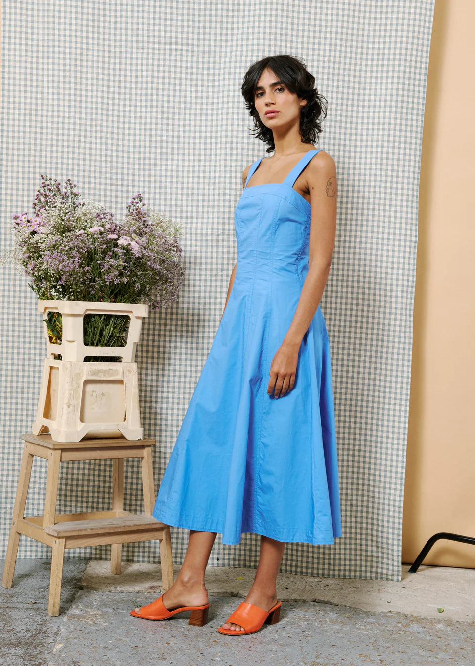 Alfreda Dress in Blue Lavande | FRNCH