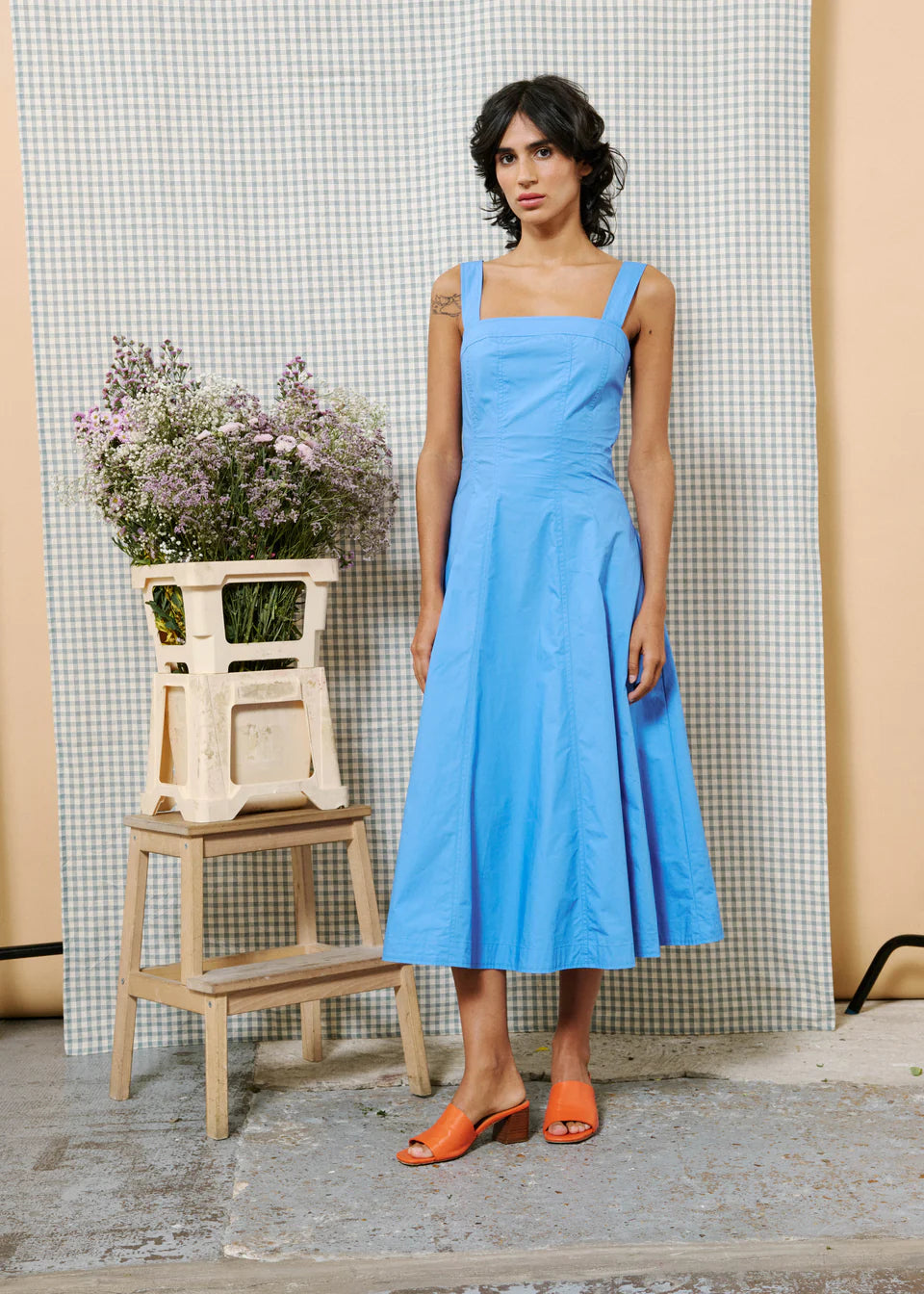 Alfreda Dress in Blue Lavande | FRNCH