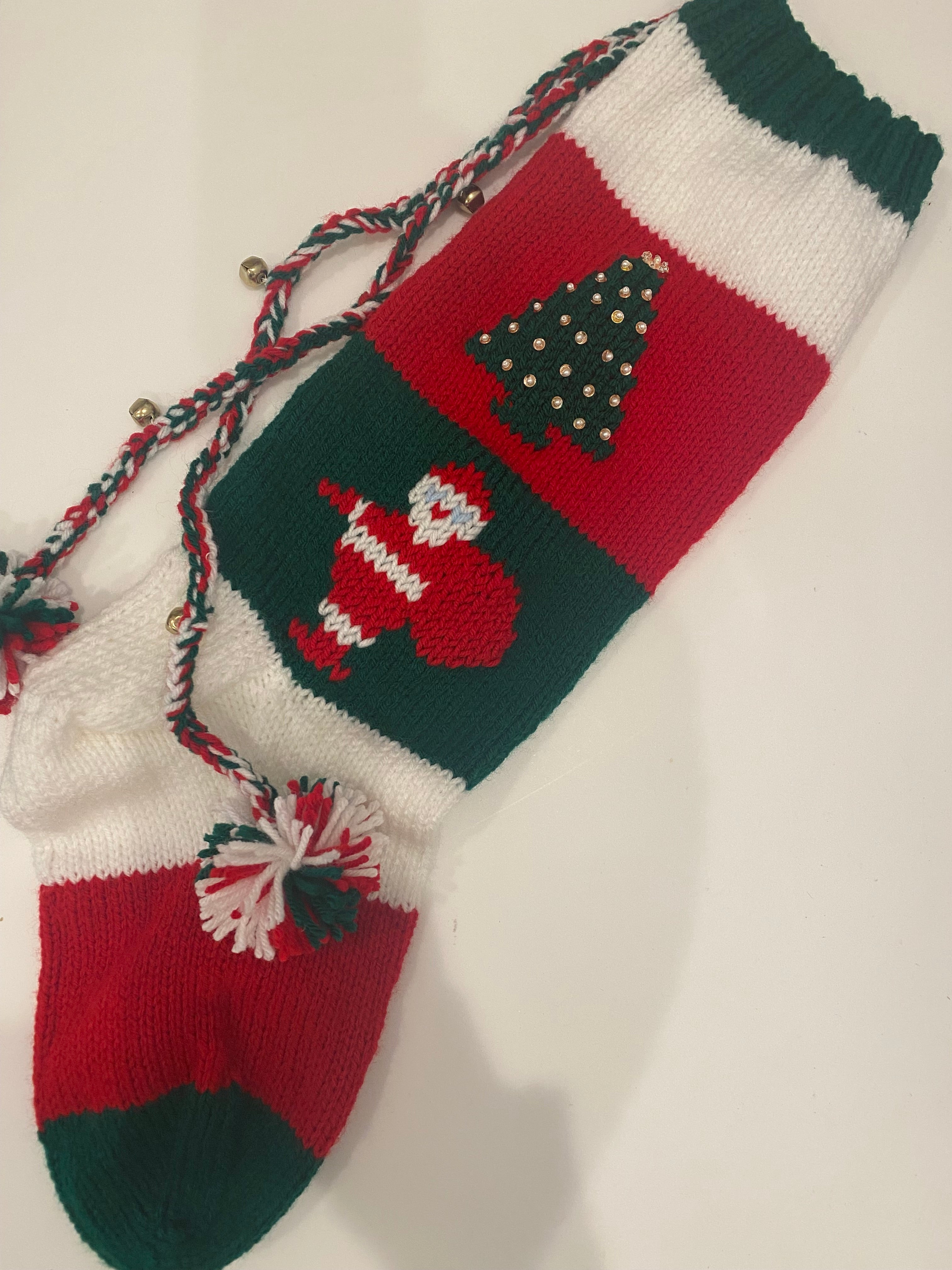 Hand Knitted & Personalized Christmas Stockings