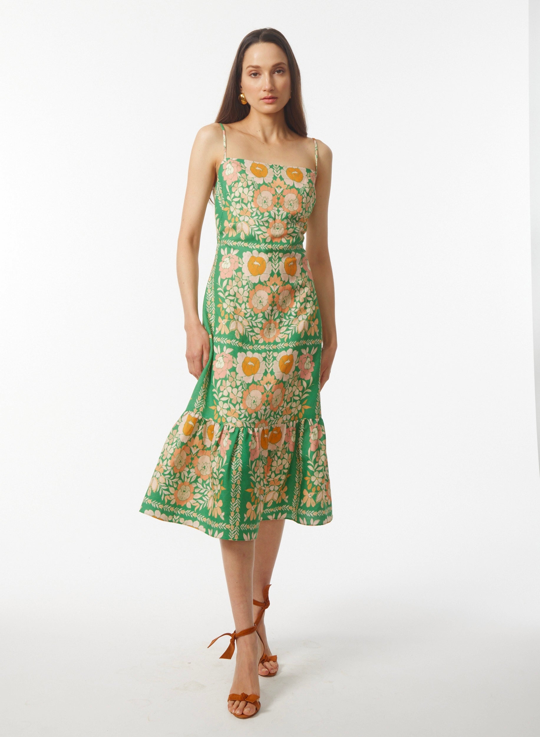 Devora Dress in Irish Rose Print | Gilner Farrar