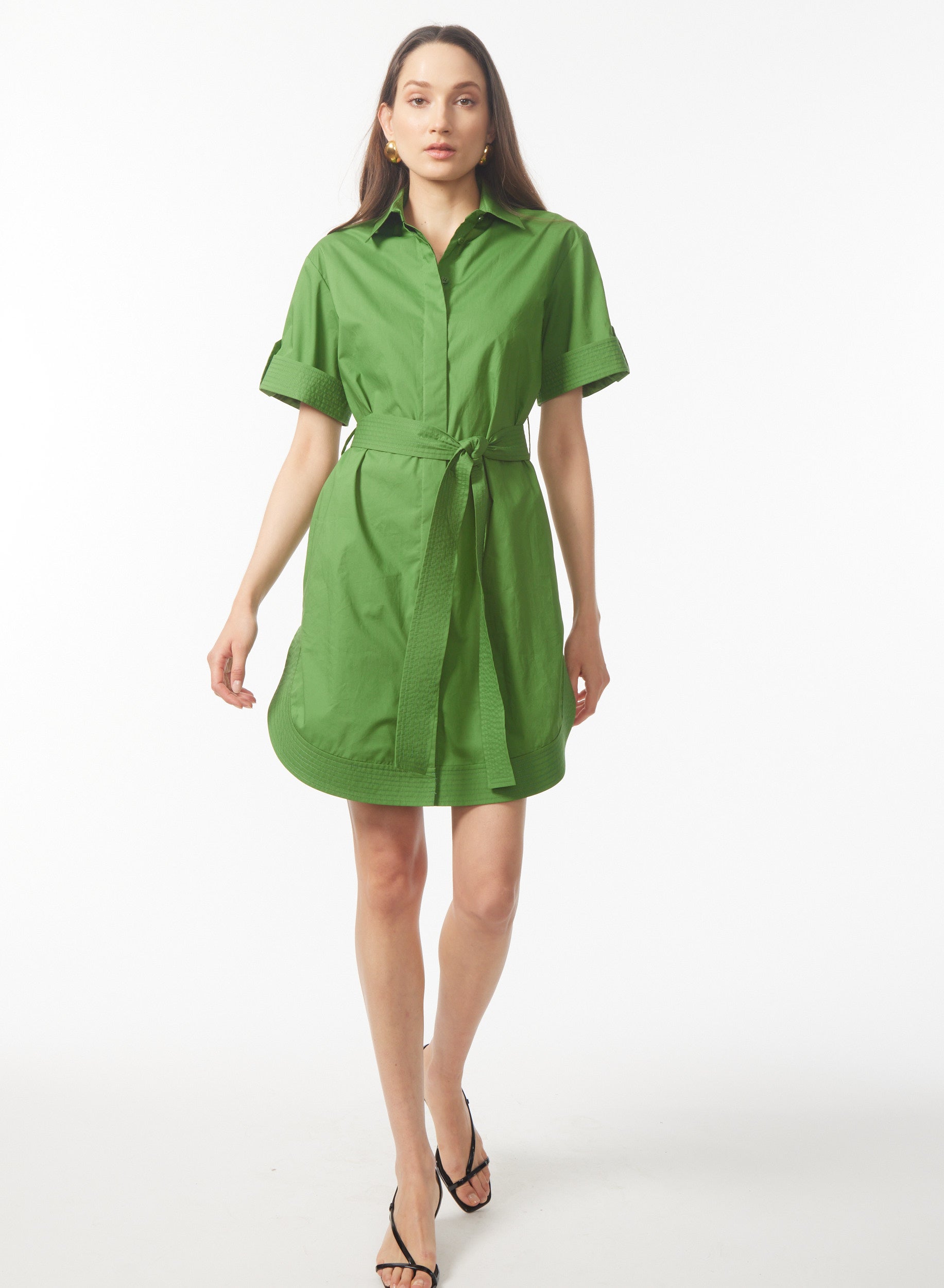 Marlee Dress in Green | Gilner Farrar