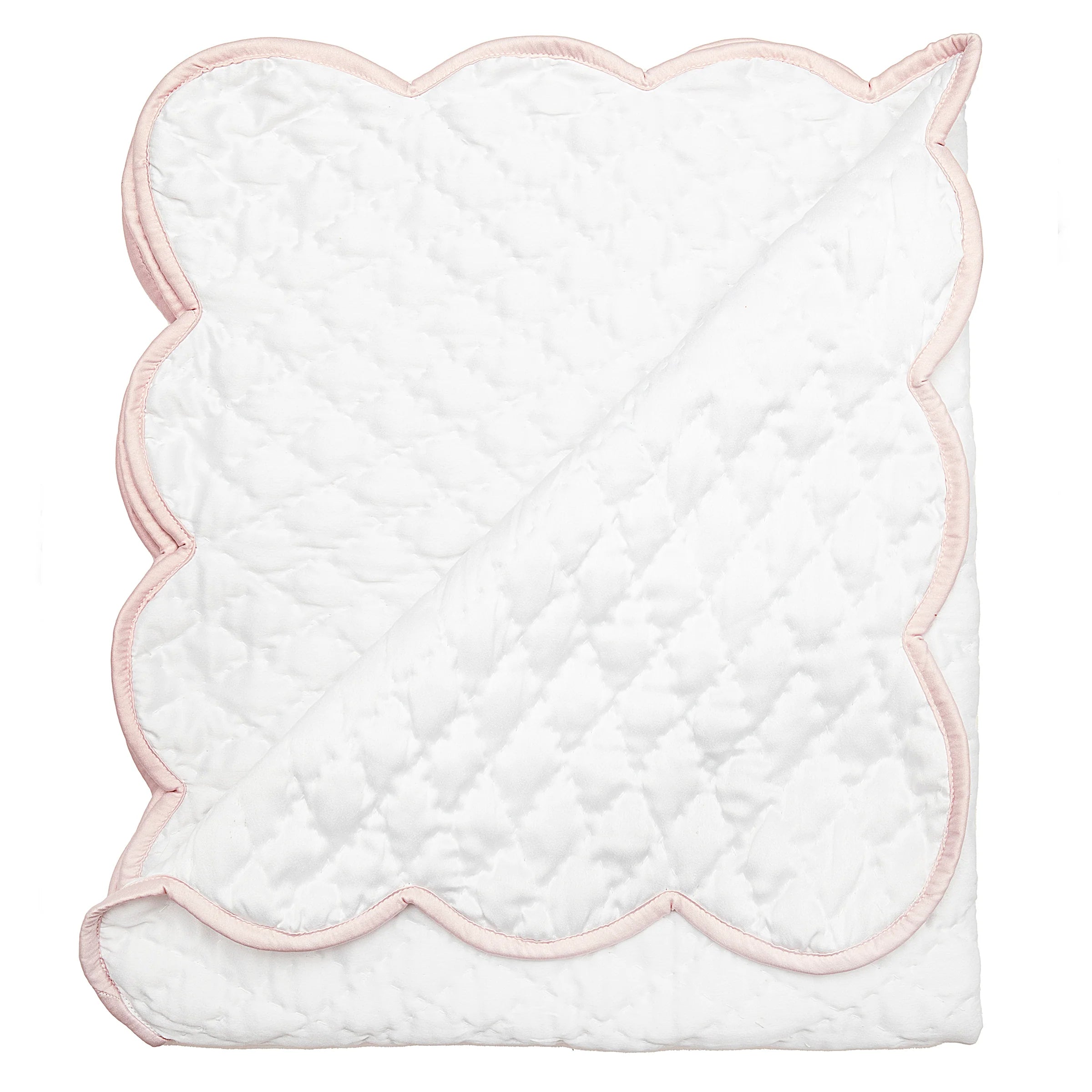 Lenora Baby Hand Quilted Satin Blanket