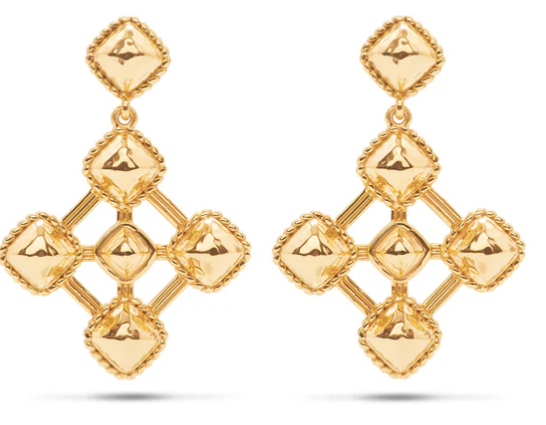 Capucine De Wulf Blandine Geometric Earrings Gold