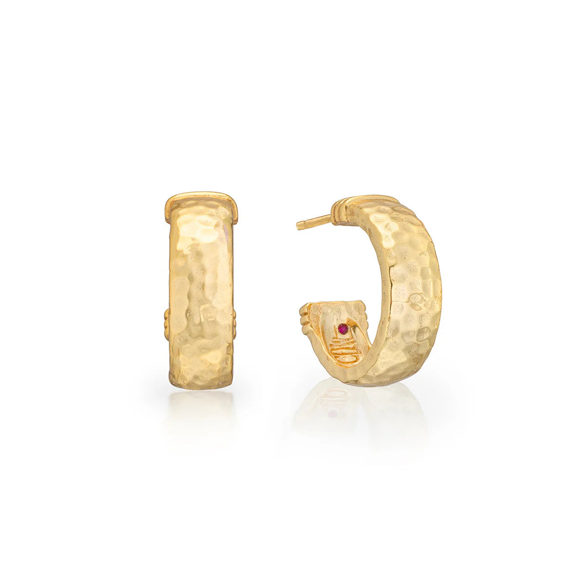 Capucine De Wulf Cleopatra Classic Small Hoop Earrings, Gold