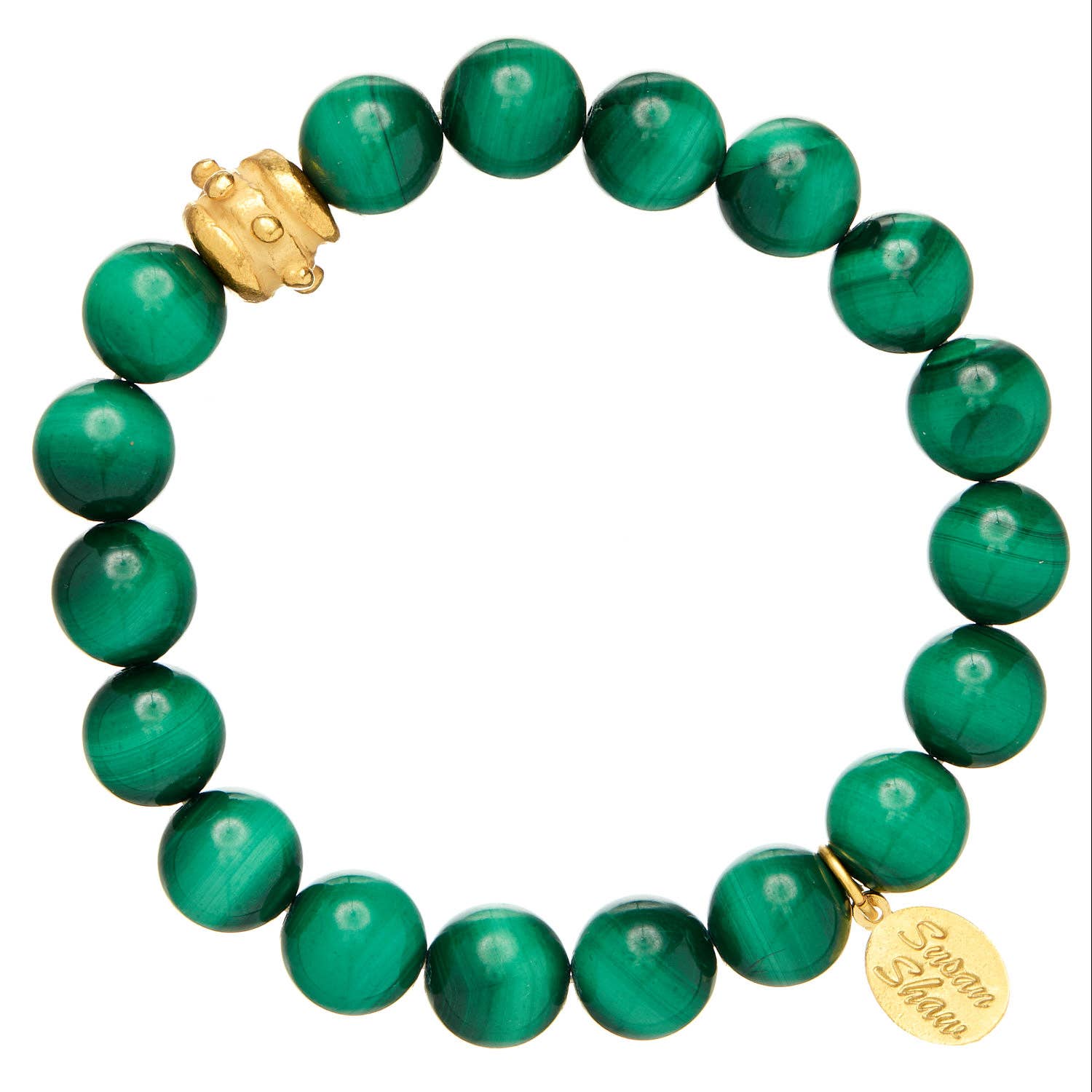 Susan Shaw - Bailey Stretch Bracelet - Malachite