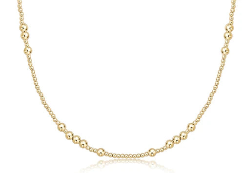 E Newton 17" Hope Unwritten Choker - 4 mm Gold