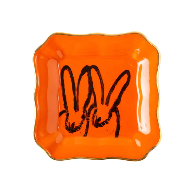 Hunt Slonem Bunny Portrait Plates