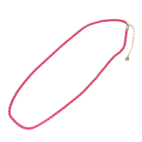 Enamel Chain Pink Necklace by Caryn Lawn