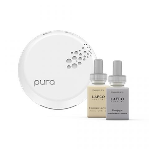 LAFCO Pura Smart Diffuser w/ Chamomile/Lavender & Champagne