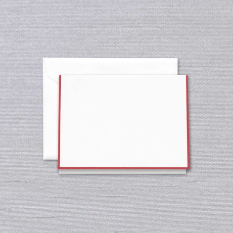 Crane and Co. Red Bordered Notes