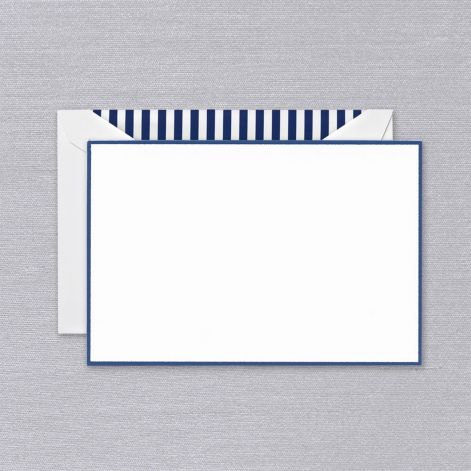 Crane and Co. Regent Blue Bordered Cards