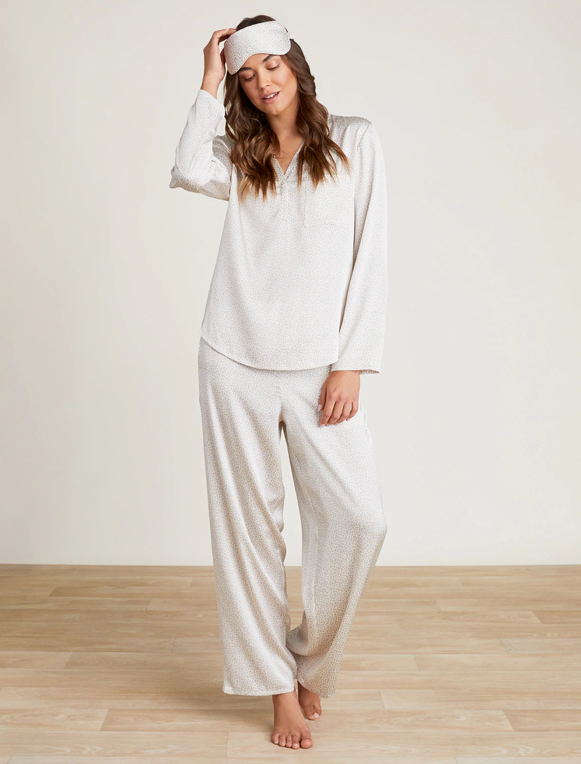 Barefoot Dreams Washed Satin Eyemask & PJ Set