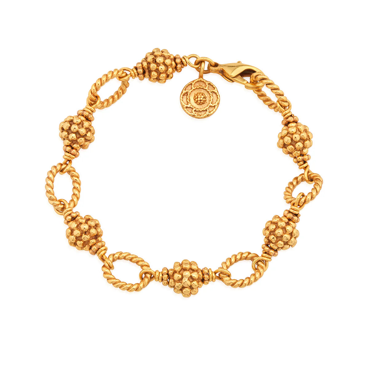 Capucine de Wulf Berry & Bead Bracelet, 7" + 2", Gold