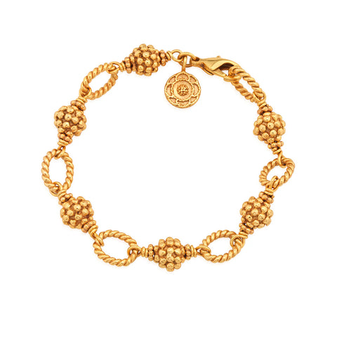 Capucine de Wulf Berry & Bead Bracelet, 7" + 2", Gold