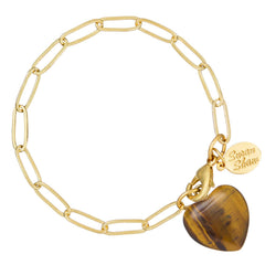 Susan Shaw - Audrey Heart Bracelet : Malachite