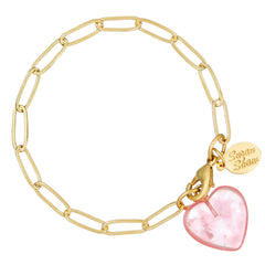 Susan Shaw - Audrey Heart Bracelet : Malachite