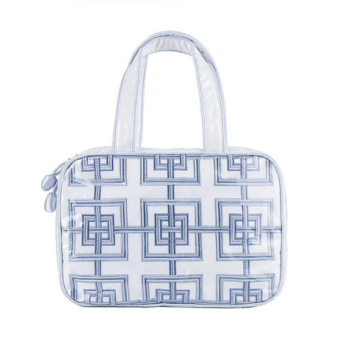 Lenora Geometric Hanging Cosmetic Bag