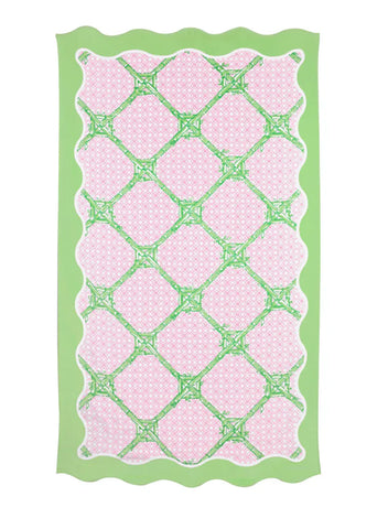 Butterfly Trellis Scalloped Beach Towel by Lilly Pulitzer