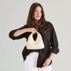 Dolce Vita Dahlia Studded Bag in Cream