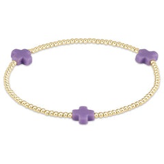E Newton Signature Cross Small Gold Pattern 2mm
