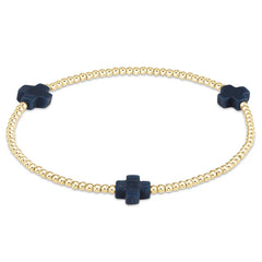 E Newton Signature Cross Small Gold Pattern 2mm