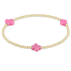 E Newton Signature Cross Small Gold Pattern 2mm