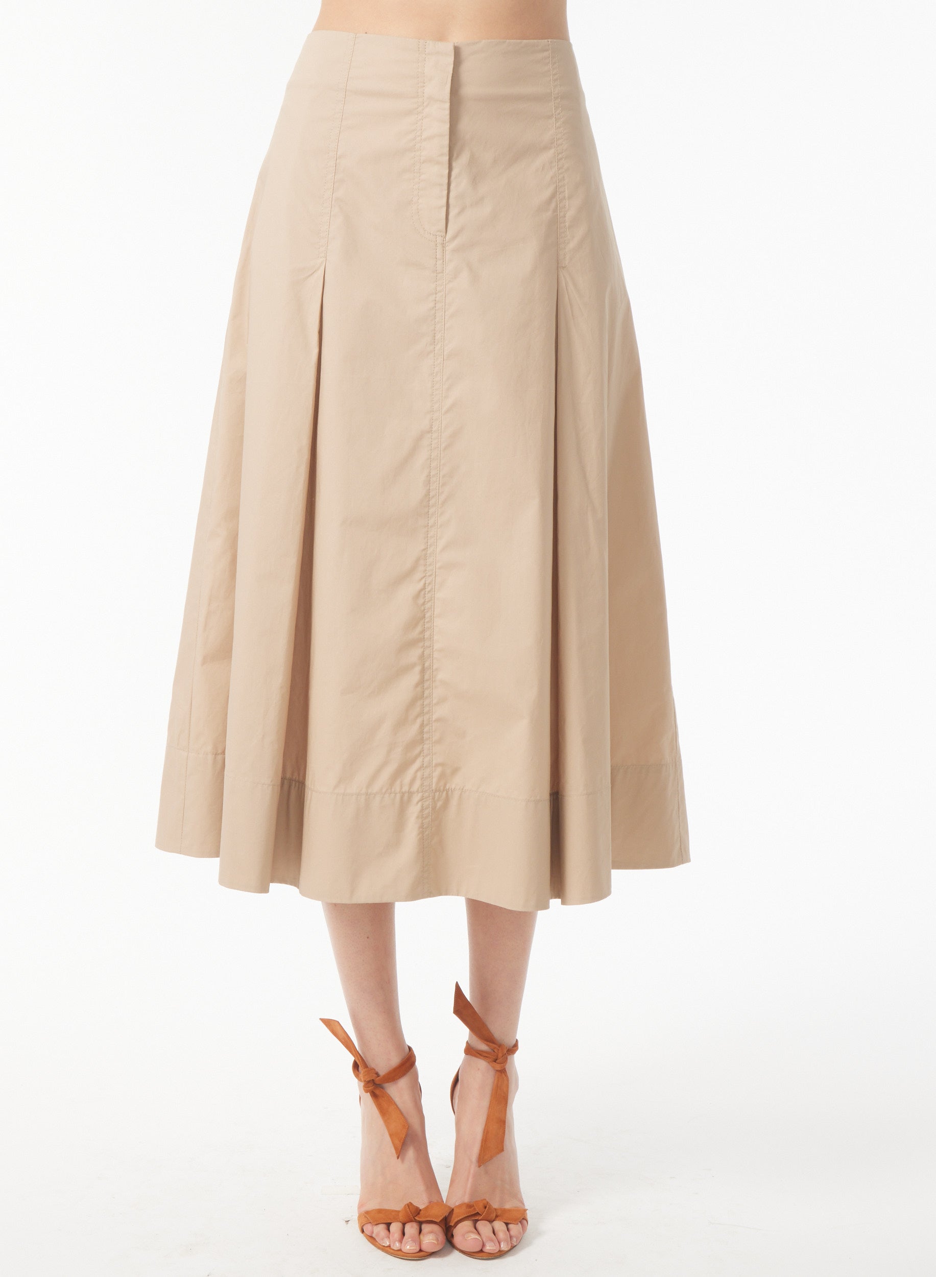 Krya Skirt in Khaki | Gilner Farrar