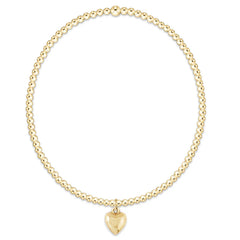 E Newton Classic Gold Bracelet Love Plush Charm