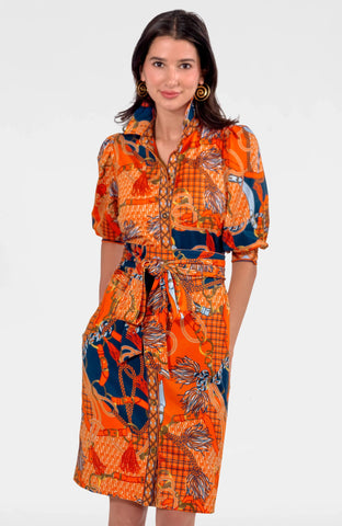 Swagger Dress - Ditto Olive/Blue