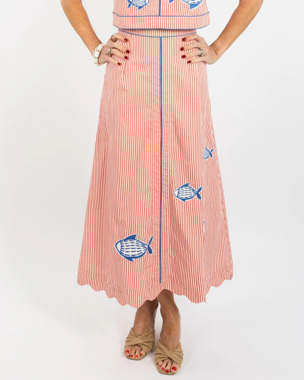 Fish Applique Emmy Skirt by Garland Bags