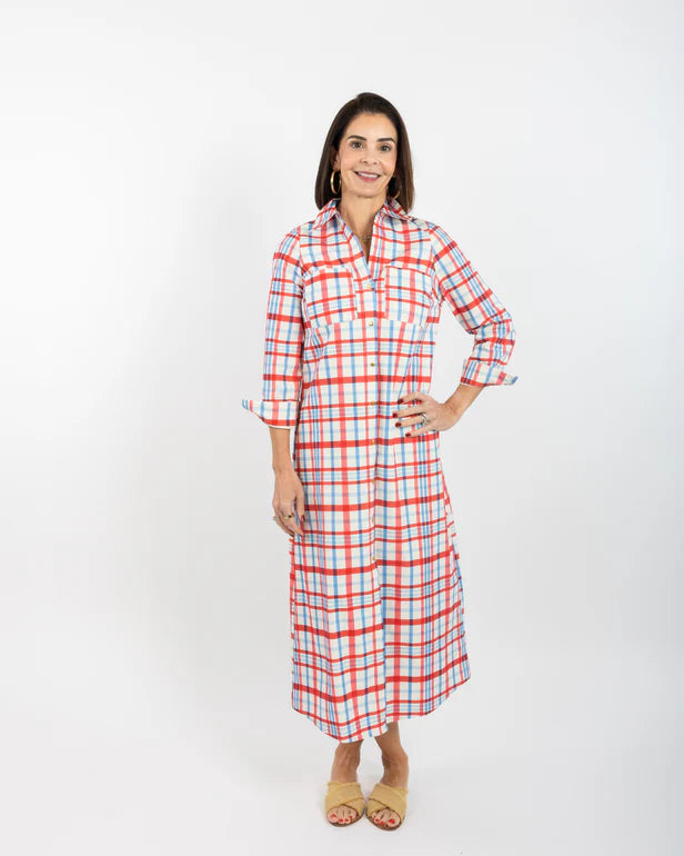 Summer Plaid Harper Dress by Garland Bags