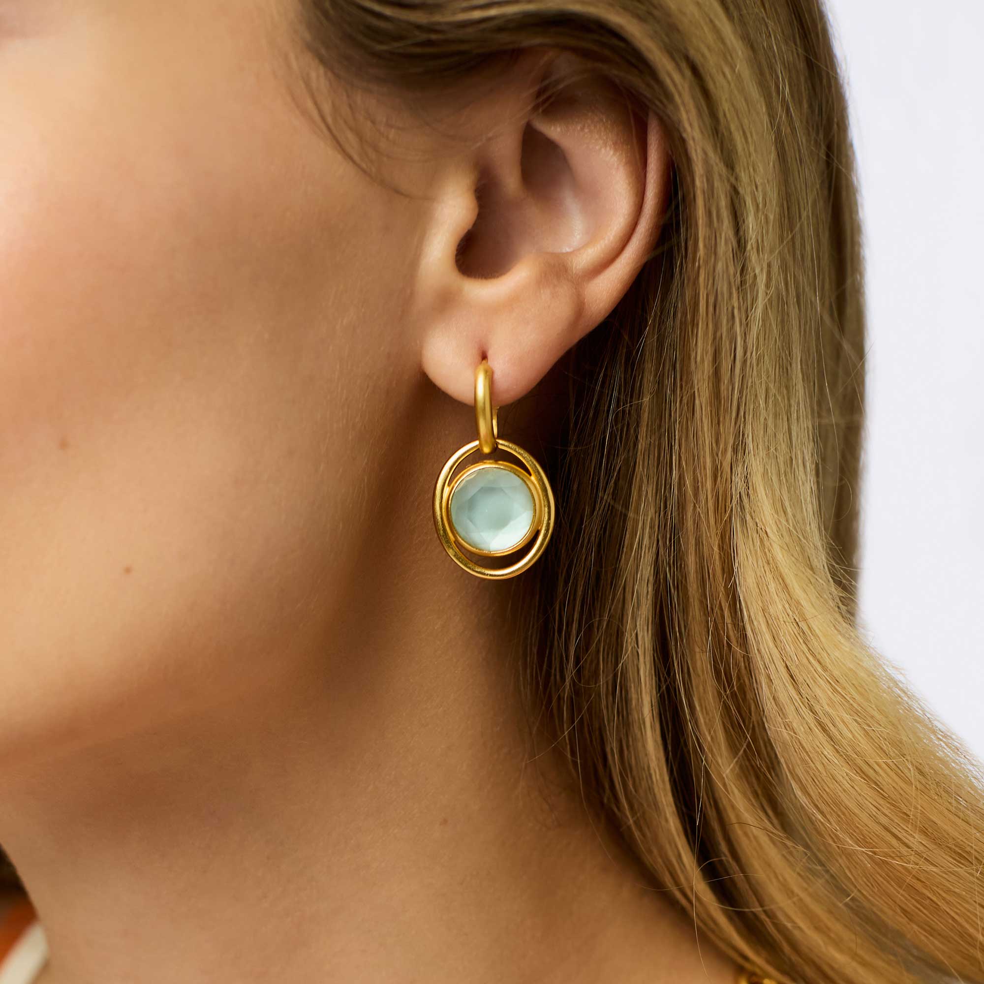 Julie Vos Laguna Hoop & Charm Earring