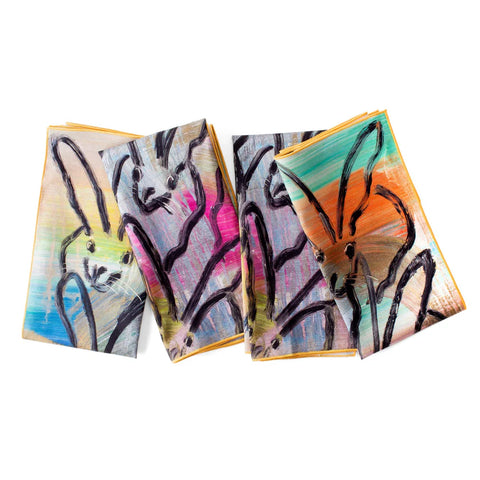 Hunt Slonem Lucky Bunny Dinner Napkins