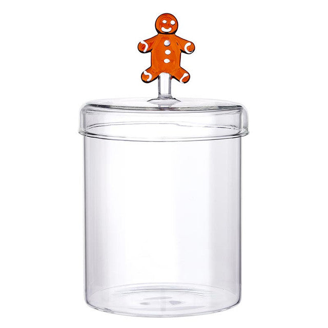Gingerbread Glass Jar