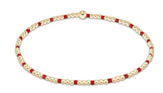 E Newton Gameday Home Sincerity Pattern 2mm Bead Bracelet