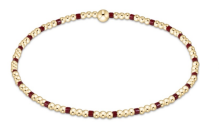 E Newton Gameday Home Sincerity Pattern 2mm Bead Bracelet