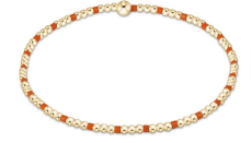 E Newton Gameday Home Sincerity Pattern 2mm Bead Bracelet