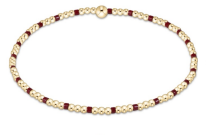 E Newton Gameday Home Sincerity Pattern 2mm Bead Bracelet
