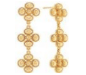 Capucine De Wulf Berry Clover Linear Earrings, Gold