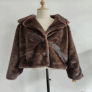 Atoll Palme Faux Fur Jacket with Satin Lining