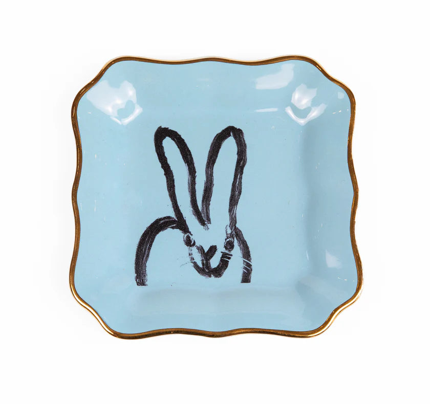 Hunt Slonem Bunny Portrait Plates