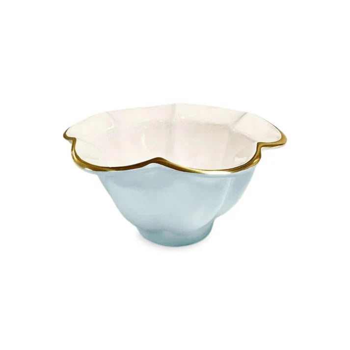 Encanto Devon Small White and Blue Bowl