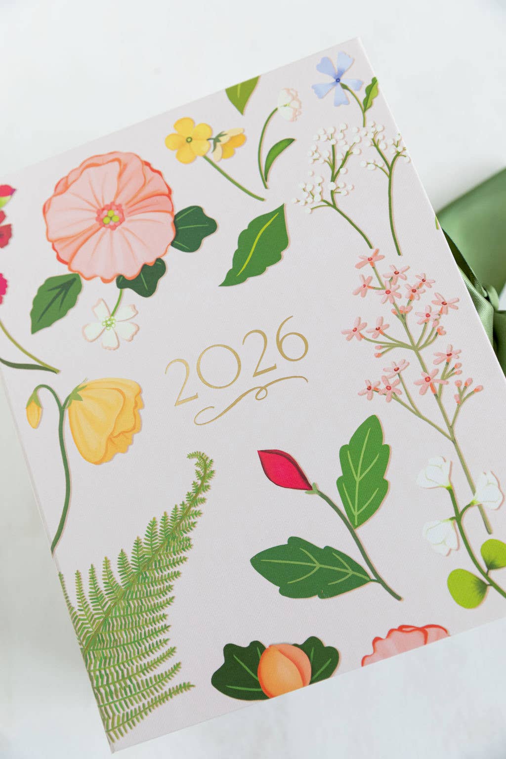 Karen Adams Designs - 2026 Classic Desk Calendar with Gold Easel or Calendar Refill