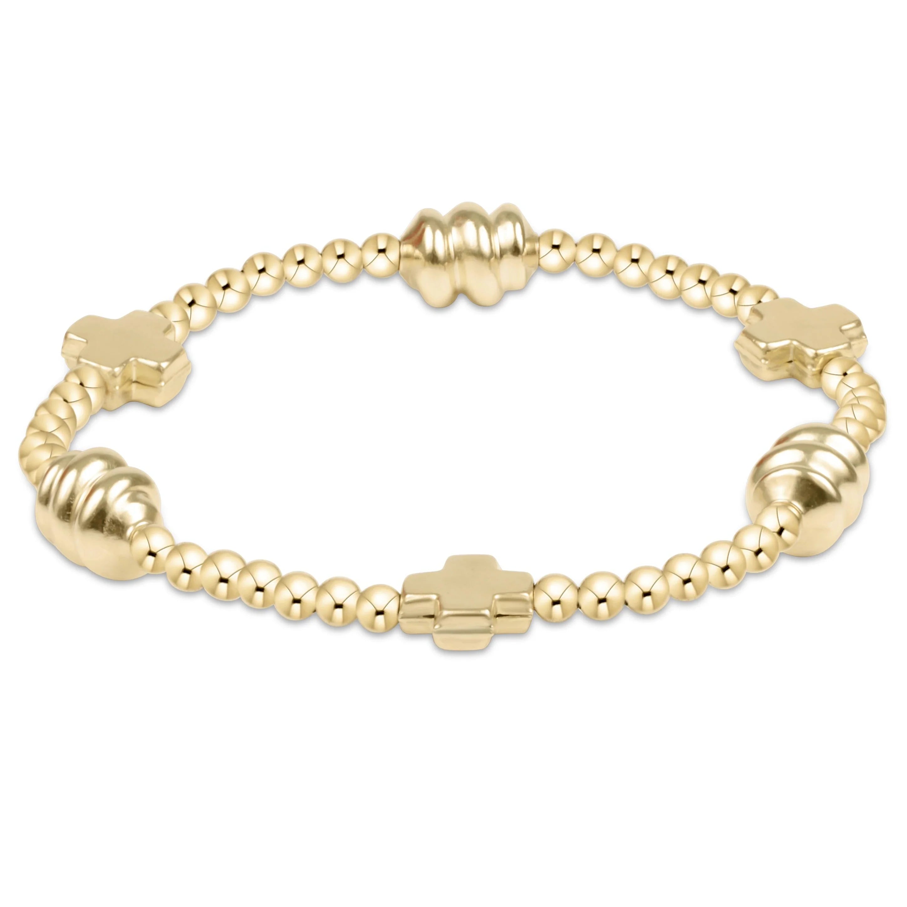 E Newton Gold and Admire Gold 3mm Bracelet