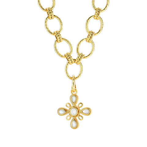 Capucine De Wulf Monique Gem Pendant, Mother of Pearl