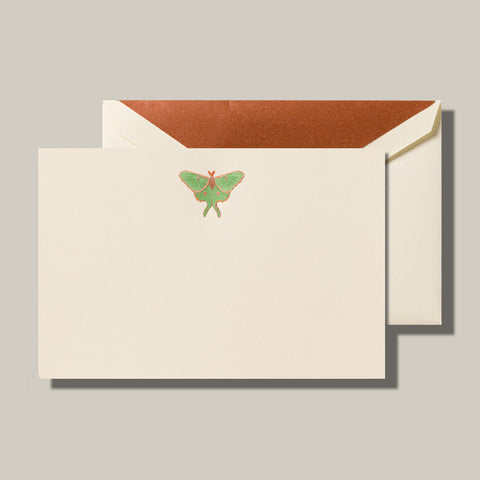 Engraved Luna Moth Cards