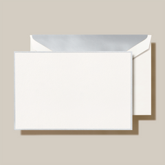 Crane Bordered White Correspondence Card