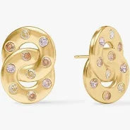Julie Vos Rainbow Infinity Earring - Champagne Radiance