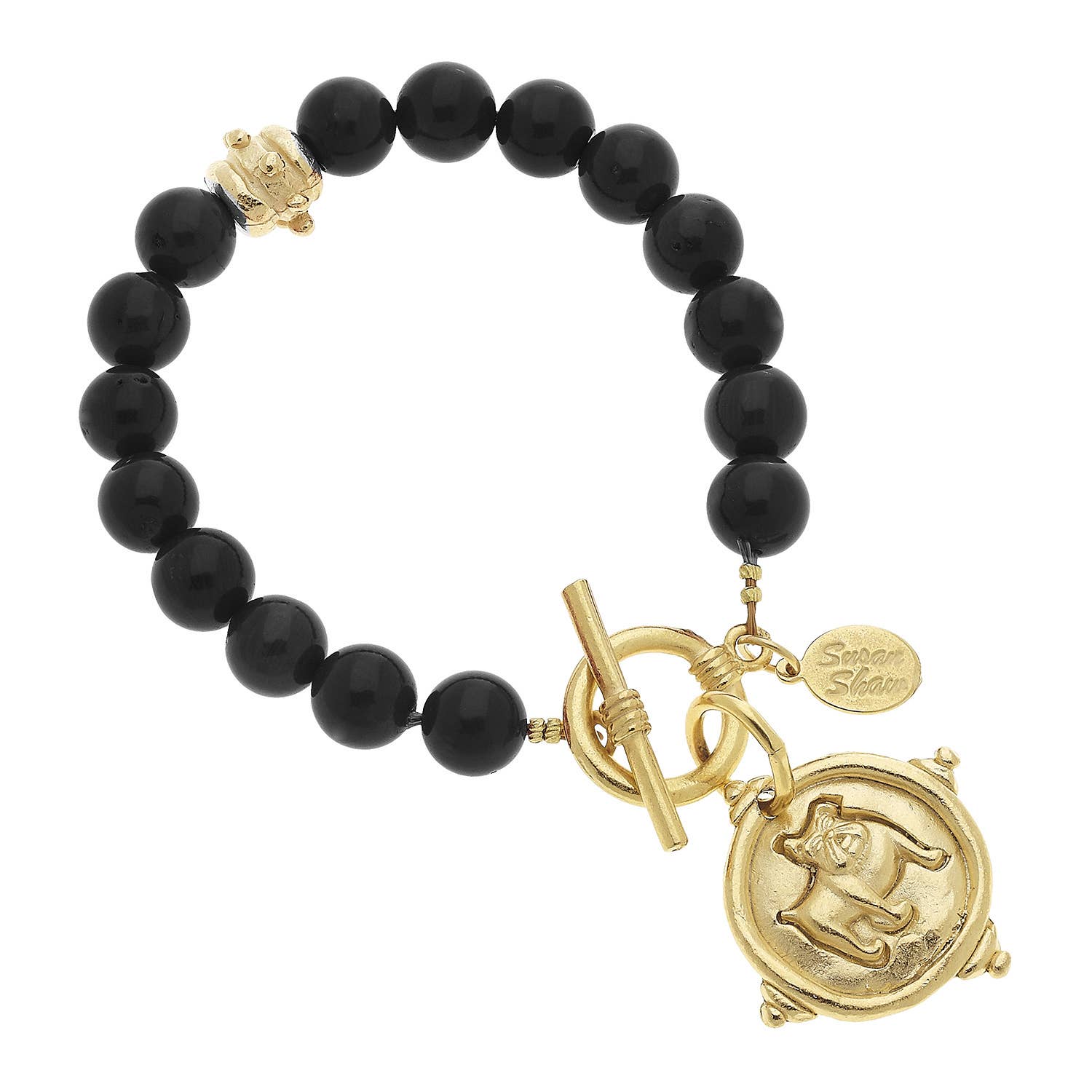 Bulldog Onyx Bracelet by Susan Shaw